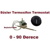 FullYedek Süsler Termosifon Termostat Otomatik 0 - 90 Derece Ayar - Kombi