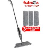 FULMON SPREY MOP GRİ 3 MİKROFİBER MOP SET