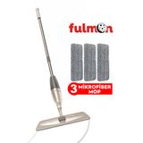 FULMON Sprey Mop Krem 3 Mikrofiber Mop Set