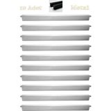 Fulya Alüminyum Metal Lüks Modern Mobilya Çekmece Mutfak Dolabı Kulpu Krom (10 Adet) - 192mm