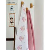 Fulya Tuhafiye Ftbabycollection %100 Pamuk 2'li Müslin Bebek Battaniye Seti Oeko-Tex Sertifikalı Müslin örtü 80 x 90 cm - 80 x 90 cm - Pembe