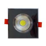 Füme Cam Kare Sıva Altı Led Spot Armatür İç Beyaz, Kenar Gün Işığı