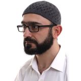 Füme Kahve Hasır Desen Kışlık Kadife Namaz Takkesi
