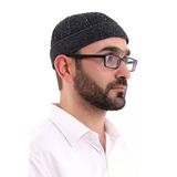 Füme Katlamalı Çift Renk Kışlık Kadife Takke