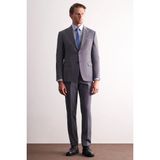 Füme Kırlangıç Yaka Kendinden Desenli Esnek Bel Slim Fit 6 Drop Takım Elbise 1001255168
