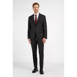 Füme Mono Yaka 6 Drop Comfort Fit Tam Astar Yünlü Takım Elbise 1001255178
