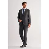 Füme Mono Yaka Çizgili 4 Drop Comfort Fit Tam Astar Esnek Takım Elbise 1001255121