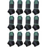 Füme - Siyah Ultra Lüks 12'li Bambu Yarım Erkek Çorap CRP388 - 41 - 44
