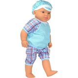 Fumeyabi 2251 Gamze, Konuşan Aliş Erkek Kel Bebek 55 cm - 01-Mavi