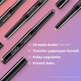 Fumeyabi Göz Farı - Long Lasting Eyeshadow Stick - 22 Anthracite -Kalıcı, Kremsi Kalem Far - Çok Renkli