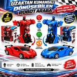 Fumeyabi Işıklı USB Şarjlı Uzaktan Kumandalı Arabaya Dönüşebilen Robot(Adet Fiyatıdır)