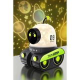 Fun And Market Buğz Robot Projeksiyon Gece Lambası Hoparlörlü Şarjlı Yıldızlı Gökyüzü Temalı LED Projeksiyon Lambası