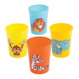 Fun Express Hayvanat Bahçesi Hayvan Plastik Bardaklar, Her biri 10 oz, BPA İçermeyen Plastik, Doğum Günü ve Parti Malzemeleri, Çok Renkli - VBS Tatil İncil Okul Malzemeleri/Dekor Seti 12 Bardak