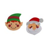 Fun Express Keçe Noel Baba ve Elf Noel Mıknatısı El İşi Seti - 12 Yapar