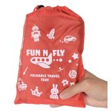 Fun N Fly Katlanabilir Seyahat Tepsisi - Mavi Kırmızı Taşınabilir Dayanıklı Çocuk, Yeni Yürümeye Başlayan Çocuk, Bebek Oyun Alanı ve Atıştırmalık Masası Uçak Seyahati için FunnFly'den