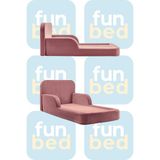Funbed Katlanır Çocuk Yatağı ve Oyun Alanı | Tamamen Sünger | Tek & Çift Kişilik - 140 x 190 cm - Pembe