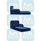 Funbed Katlanır Çocuk Yatağı ve Oyun Alanı | Tamamen Sünger | Tek & Çift Kişilik - Lacivert - 140 x 190 cm