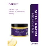 FUNBODY ŞEFTALİ & KAYISI PEELİNG SCRUB 250 ML 1 ADET