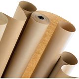 Funbou Kraft Kağıt 70x100 cm 10 Adet Ambalaj Kağıdı Doğal Renkli Kullanım İçin Uygun