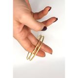 Funda Bijuteri SİMLİ AJDA ÇELİK BİLEZİK 60MM