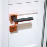 Funda Lux Rose Mat Siyah Oda Kapi Kolu Rozetli Surgulu Celik Kapi Saga Sola Uygun Kapi Kollari Kulpu