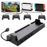 FunDirect Nintendo Switch Dock için 2019 Hub Yuvası, Nintendo Switch için Anahtar USB Hub, Kablolu Pro Denetleyiciler, Klavye, Joy-Con Dock, Anahtar Denetleyici Adaptörü, Cep Telefonu vb. için 4 Çıkış Portlu