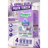 FUNECO Aktif Köpüklü Klozet Tuvalet Temizleyici 4 Adet Ekolojik Doğa Dostu Lavanta Ferahlığı