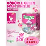 FUNECO Pop Pınk – Klozet Tuvalet Wc Temizleyici, Avantajlı Set, 2 Kutu, 8 Paket Aktif Köpüklü, Ekolojik