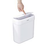 funest Banyo Küçük Çöp Kovası, Kapaklı, 10 L / 2,7 Galon İnce Çöp Kovası, Üst Kapaklı Çöp Sepeti, Yatak Odası, Karavan, Ofis, Mutfak, El Sanatları Odası için