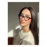 funeyes Carat Cat Eye Kahverengi Carat 46 Ekartman küçük cat eye gözlük popüler Gözlük