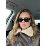 funeyes Catte Siyah Cat Eye Güneş Gözlüğü T Gold Aksesuarlı