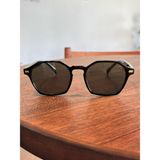 Funeyes Caz Unisex Güneş Gözlüğü Siyah Dikdörtgen Unisex Güneş Gözlüğü Siyah Çerçeve %100 Uv Koruma - Renkli