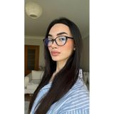 funeyes Diana Siyah CAt Eye Slim İnce Çerçeveli Hafif Mavi Işık Korumalı Gözlük