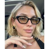 Funeyes Firoz Siyah Çerçeve Soft Camlı Güneş Gözlüğü UV400 Koruma 2026 Trend Gözlük - Soft Kahverengi