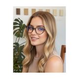funeyes Frida Cat eye çekik Blue block Mavi Işık Korumalı Cam değişebilir Ekran gözlüğü