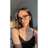 funeyes Nancy Vog Cat eye 56 ekartman çekik Blue block Mavi Işık Korumalı Cam değişebilir Ekran gözlüğü