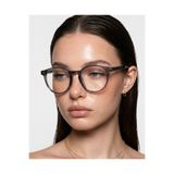 funeyes Ovira Gri Füme Yuvarlak Unisex Mavi Işık Korumalı Bilgisayar Gözlüğü Camı Değişir