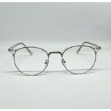 Funeyes Şeffaf Metal Round Yuvarlak Mavi Işık Korumalı Unisex Metal Yuvarlak Asetat Sap Gözlük