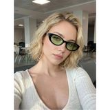 Funeyes Sezen Siyah Açık Yeşil G Aksesuarlı Popüler Model Güneş Gözlüğü