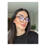 funeyes Victoria Kahverengi Cat Eye Mavi Işık Korumalı Blue Block Gözlük ( Küçük -Orta boy )