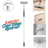 Funflex 2 Metre Teleskopik Cam Silme Aparatı Paspas ve Mop - 1 Adet