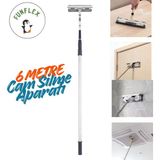 Funflex 6 Metre Teleskopik Cam Silme Aparatı Paspas ve Mop - 1 Adet