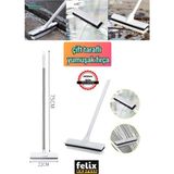 Funflex Çift Taraflı Wc Cam Fayans Parke Duvar Temizleme Fırçası - Gri - Beyaz