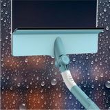 Funflex Sihirli Pencere Temizleme Uzun Saplı Teleskopik Cam Sileceği Kazıyıcı Dönen Mops Yıkama Windows - 1 Adet