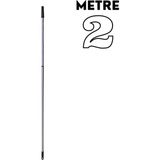 Funflex Teleskopik Uzatmalı Metal Sırık Sap 2 Metre - 1 Adet