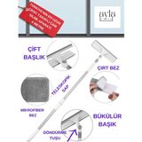 Funflex Yüksek Pencereler Için Cam Temizleme Aletleri Döner Başlıklı Iç/dış Mekan ( 4 Metre ) - 1 Adet