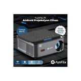 Funflix P1 Android 4K Destekli LED Full Hd Projeksiyon Cihazı, Bluetooth, 150W Lamba, 300 Inç Görüntü