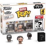Funko Bitty Pop! Mandalorian Mini Koleksiyon Oyuncakları 4'lü Paket - Mandaloryalı, Kuiil, Offworld Jawa ve Mystery Chase Figürü (Stiller Değişebilir) - Standart