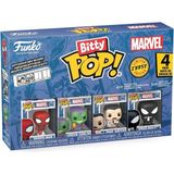 Funko Bitty POP: Marvel - Spider-Man 4'lü Paket Chase, Oyuncak Figür