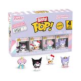 Funko Bitty Pop! Sanrio - Kuromi - 4 parçalı ve bir sürpriz mini figür - 0,9 inç (2,2 cm) - Hello Kitty koleksiyon parçası istiflenebilir ekran rafı dahil - hediye fikri parti çantası çorabı